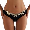 Women's Simple Metal Butterfly Pendant Waist Chain, Belt Summer Butterfly Body Chain, Trendy Link Belly Chain Belt Bikini Waist Body Jewelry