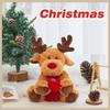 Рождественская мягкая игрушка «Маленький олень», милая мультяшная кукла-лось, фигурка
