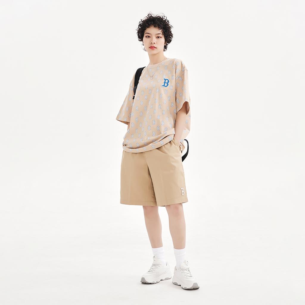 New MLB Boston Red Sox T Shirt Unisex Light Sand Brown 3ATSM1133-43SAL