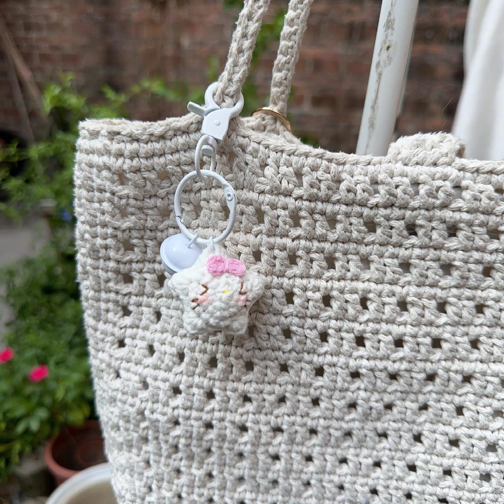 Wholesale Crochet Pendant Cartoon Little Star High Quality Cotton Thread Hand DIY Decorative Gift Clothing Decoration Cute Stars