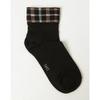 Daks Women Mixed Cotton Mid Length Socks Check Color Matching Dbss5f702bk 4 Pk