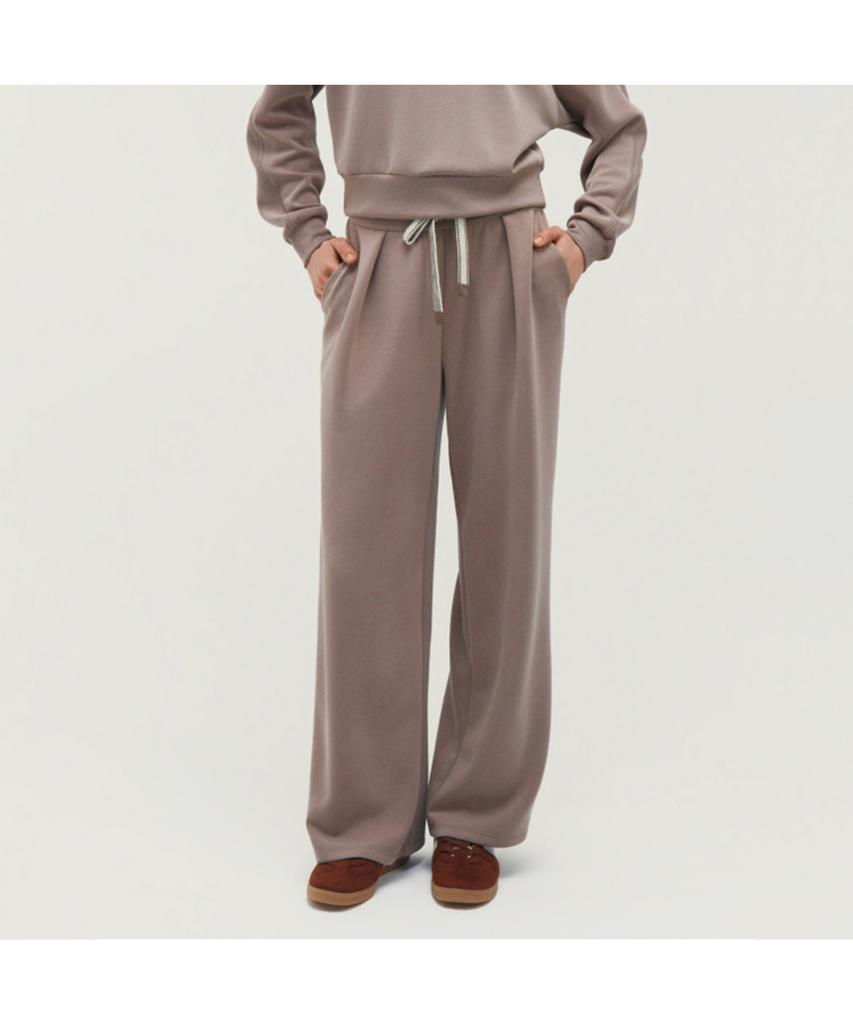 LEONHEO Dust Velvet Semi-Wide Pants