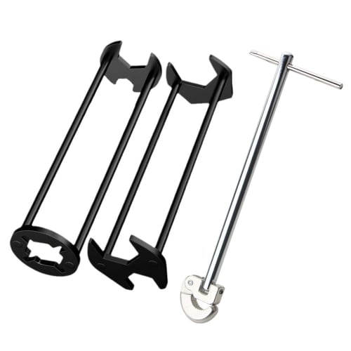 3-Piece Sink Wrench Faucet Tool Set, Portable Sink Repair Tool, Multifunctional, Easy To Grip Even In Tight Spaces, for Kitchen, Bathroom, and More