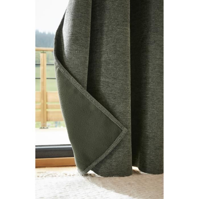 Rideau occultant - Bjorn - Romarin - 140 x 240 cm - 100% polyester - Style scandinave moderne