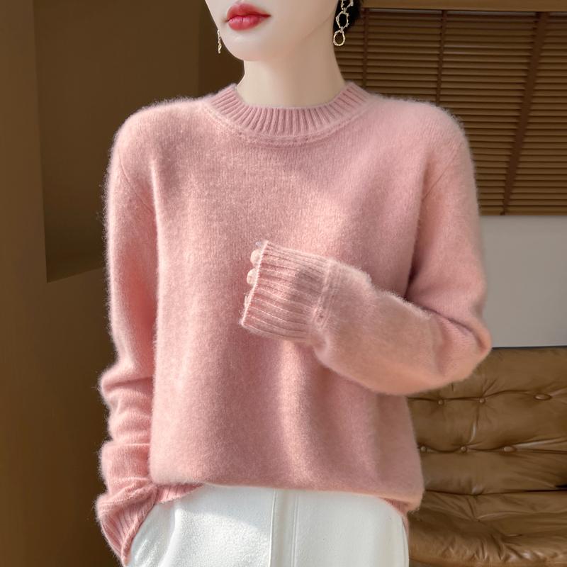 Женский кашемировый свитер Qinghe Cashmere 30% кашемир 70% шерсть Осень и Зима Пуловер Теплый и Модный