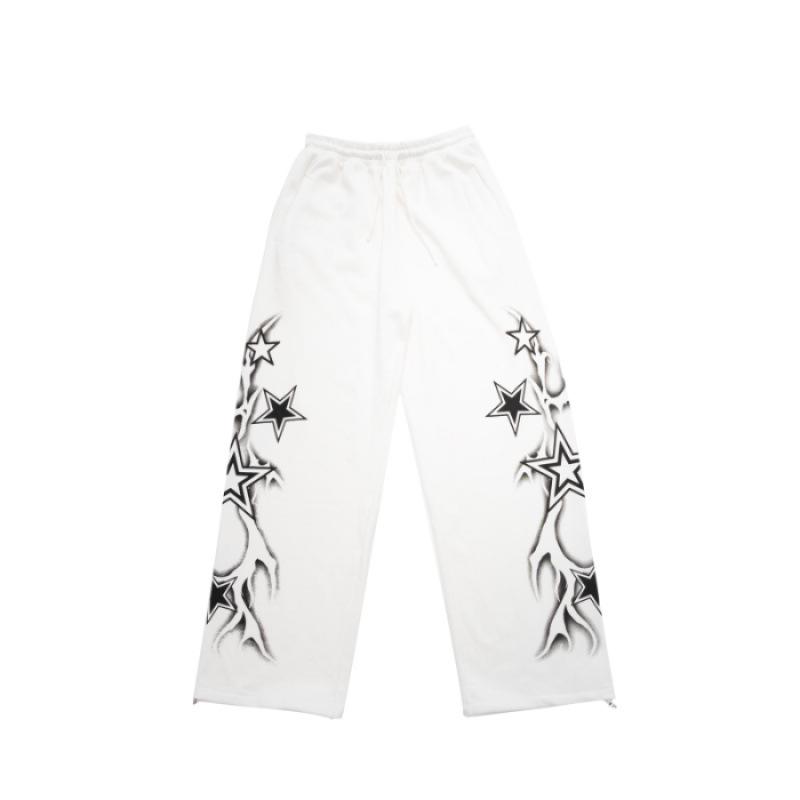 Women's Hip Hop Drawstring Sweatpants: Spring/Autumn Wide-Leg Casual Pants