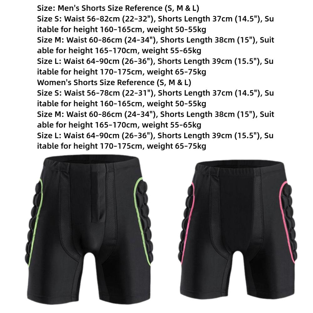 Honeycomb Padding Hip Protector Shorts Spandex Fabric Outdoor Padded Protective Shorts  Skiing