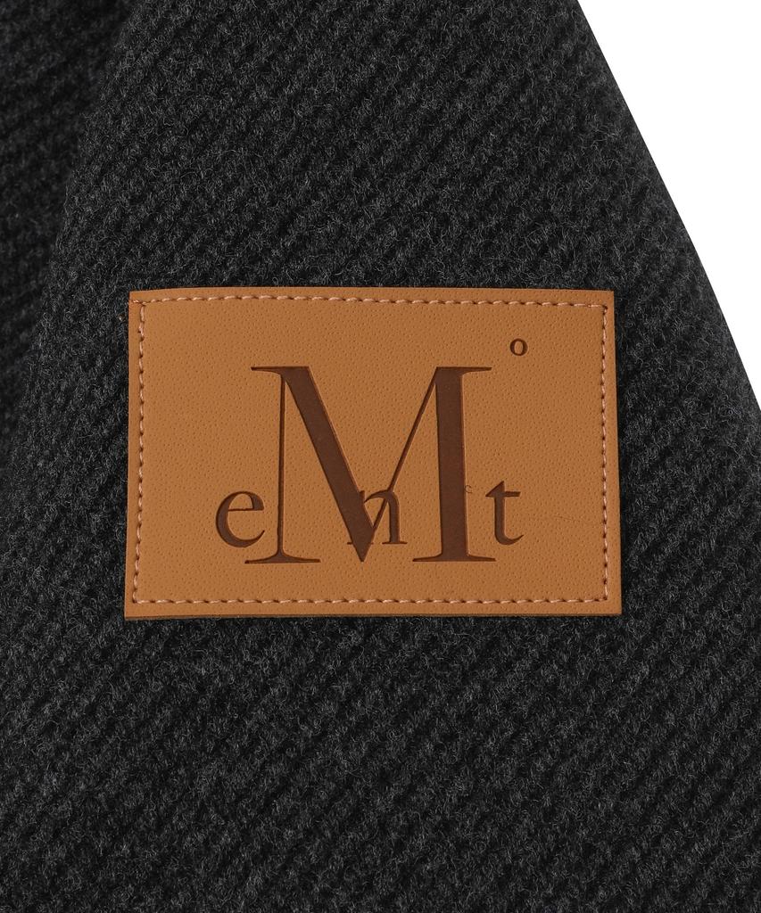 Mucent [Pin Badge Included] Molen Flap Hooded Duffle Short Coat Unisex (2 Colors)