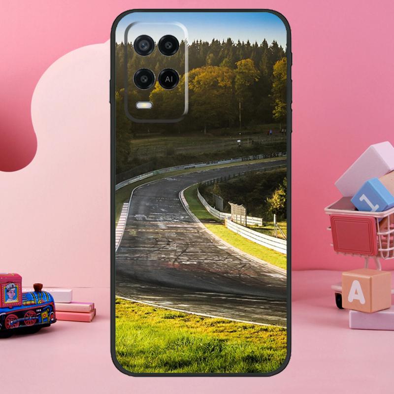 Green Hell Nurburgring Case For Oppo A18 A38 A58 A78 A98 A74 A54 A94 A80 A60 A40 A96 A76 A16 A15 A17 A57 A77 A5 Pro