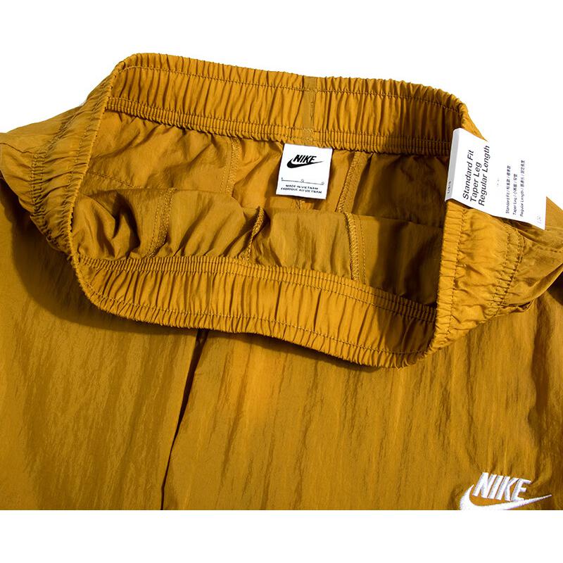 Nike Спортивные повседневные брюки с вышитым логотипом, мужские брюки желтого цвета FB7407-716
