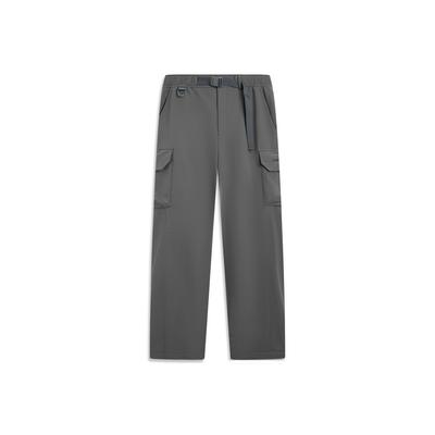 Мужские брюки LiNing Outdoor CF Водонепроницаемые Софтшелл Прямого Кроя с Флисовой Подкладкой AYKV589-1