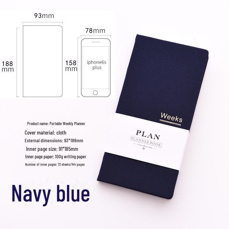 Portable Weekly Planner: Self-Fill Notepad for Efficient Scheduling