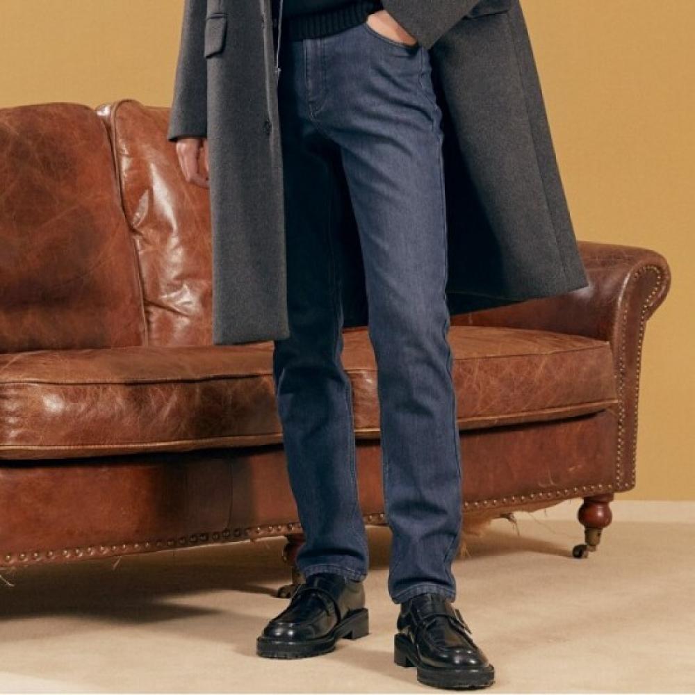 Bang Bang Men S Polar Fleece Lined Bonded Denim Indigo