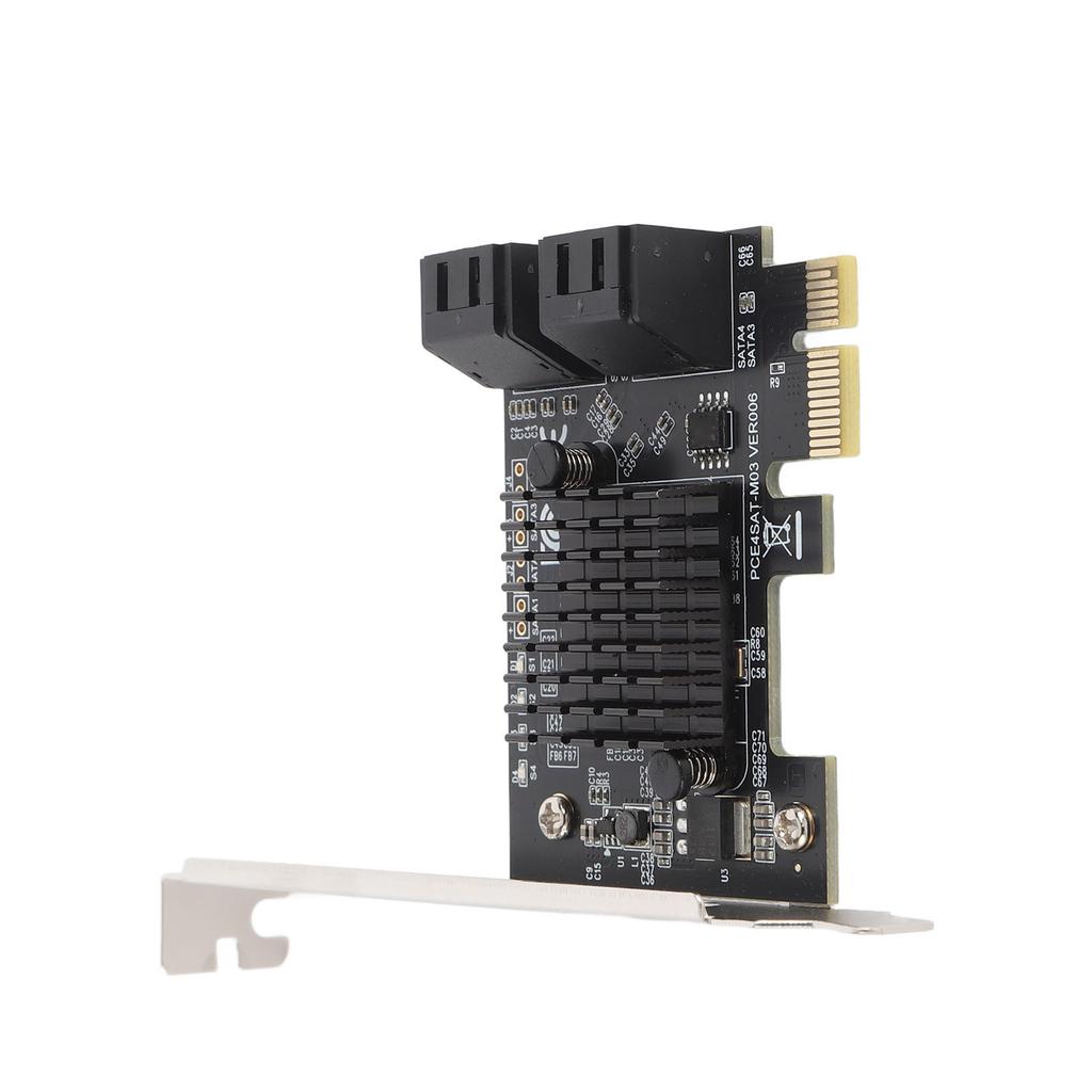 PCIE Serial ATA 3.0 Expansion Card 88SE9215 Chip 4 Port 6 Gbps Adapter Card Hard Disk Conversion Card