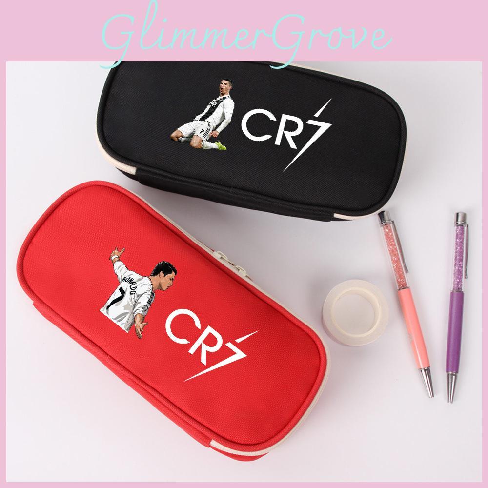 Холщовая сумка для карандашей с темой Cr7 Sports и мультяшным принтом для детей и подростков