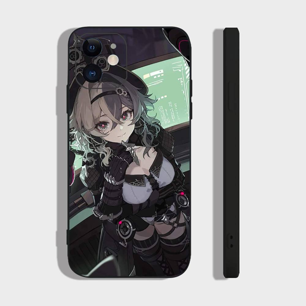 Vill-V Анимированный Игровой H-Honkai Impact 3rd Чехол для Телефона Для IPhone 17 Air 16 15 14 13 Pro Max 11 12 Черный Силиконовый Чехол