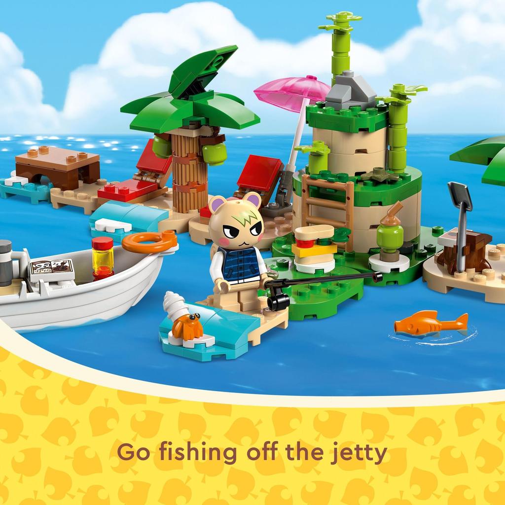 LEGO Animal Crossing Capun Island Boat Tour Buildable Video Game Toy for Kids Includes 2 Marshall and Capun Series Minifigures Animal Crossing Toys