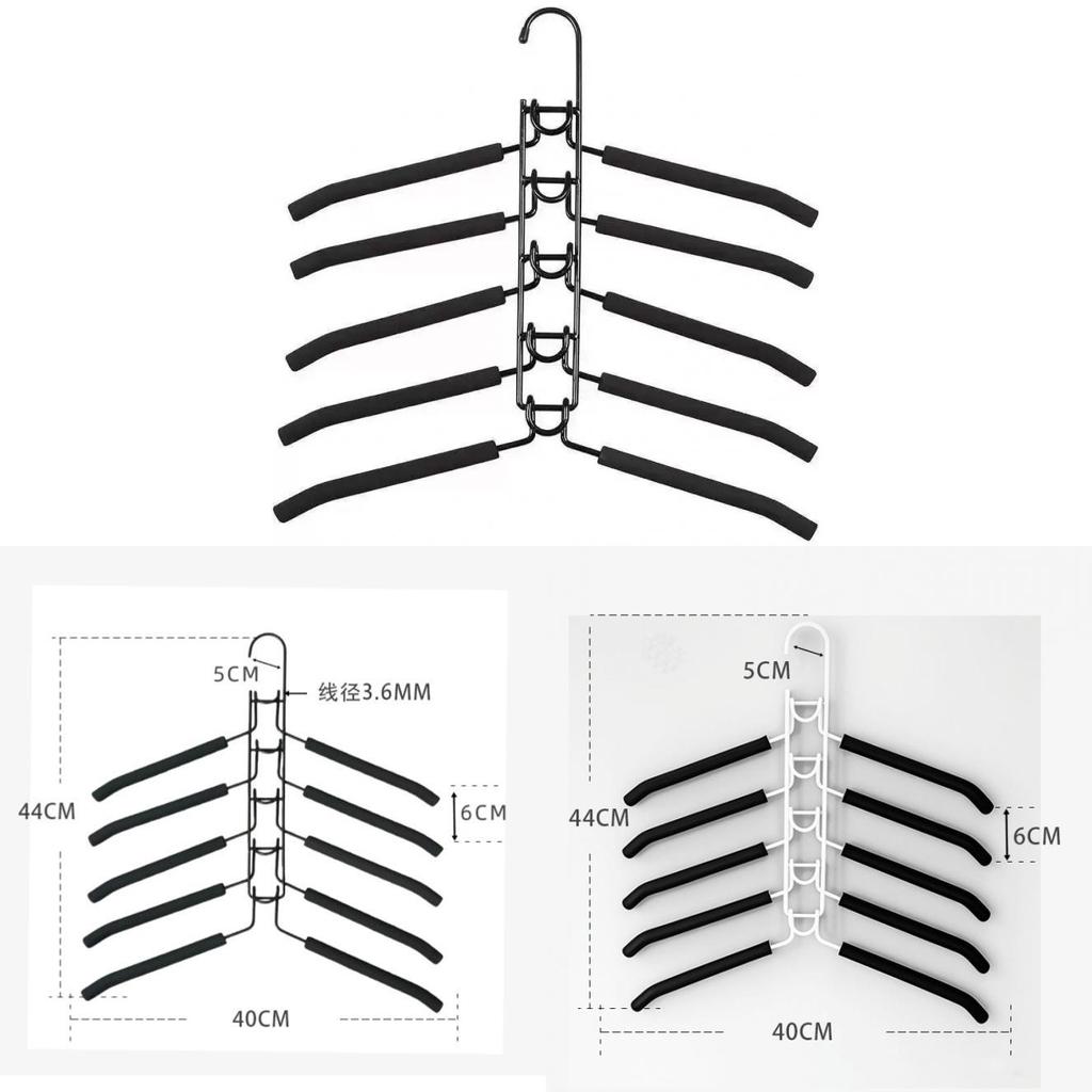 Modern Minimalist Multi Layer Clothes Hanger With Anti Slip Design For Laundry Room