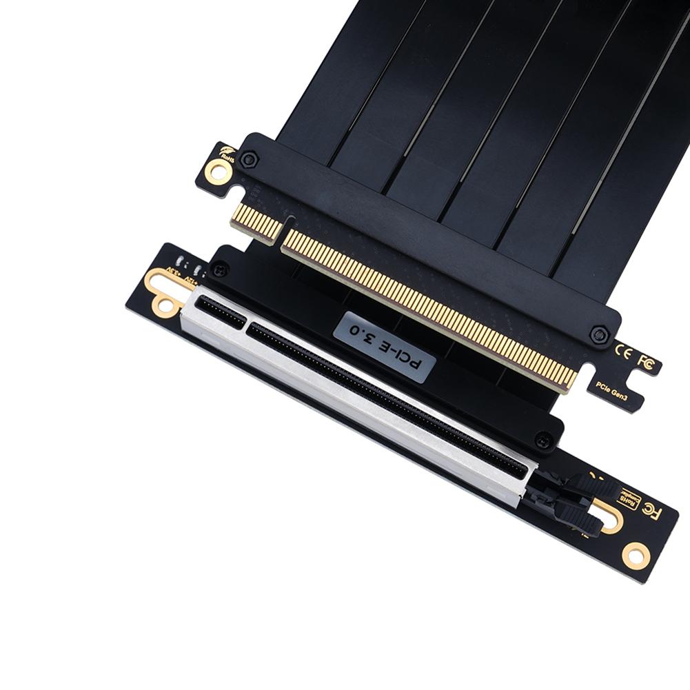 Кабель-райзер PCI-E 3.0 PCI Express Gen 3 Удлинительный шнур для GPU Кабель-удлинитель PCIE 3.0 Удлинительный порт Адаптер 90 градусов