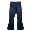 Fashion Ladys High Waisted Lacing Stretch Wide Leg Jeans Bell-Bottomed Pants