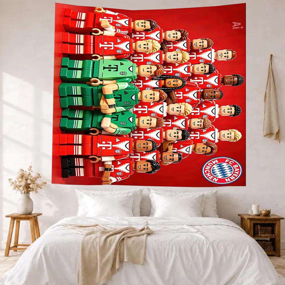 Bayern Munich Wall Decor Tapestry Art For Pet Memorial Birthdaywedding Party Backdrop Family Gift