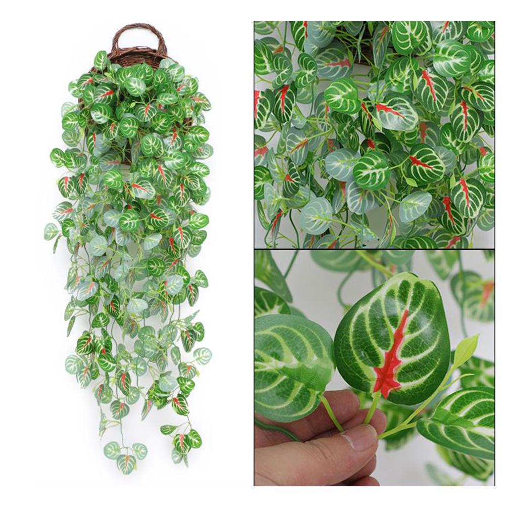 Сливочный искусственный плющ бегонии оставляет зеленый укроп висит