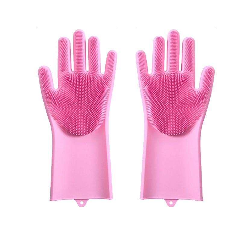 Pet Grooming Cleaning Gloves Dog Cat Bathing Glove Anti-scratch Anti-bite Pet Bath Gloves Soft Silicone Hand Protection Tool