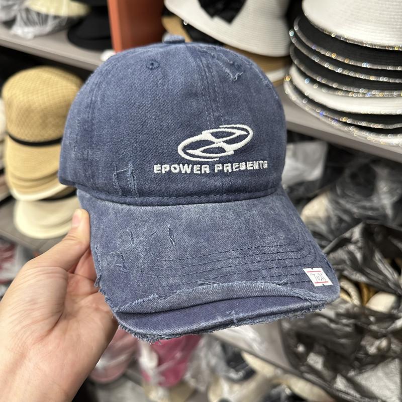 Универсальная шлифовка, кепка с покрытием от сломанной шляпы, бейсболка из мягкого хлопка, женская весенне-осенняя кепка для пары, демонстрирующая тонкий тренд