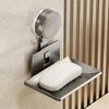 Wall-Mounted Soap Dish Suction Cup Soap Box High Quality Shower Soap Holder  Bathroom Accessories