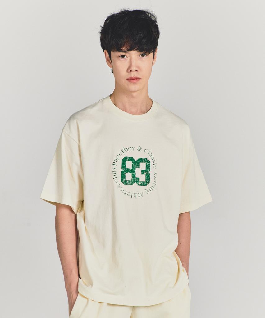 PAPERBOY Beginning 83 Short Sleeve T-Shirt - Cream