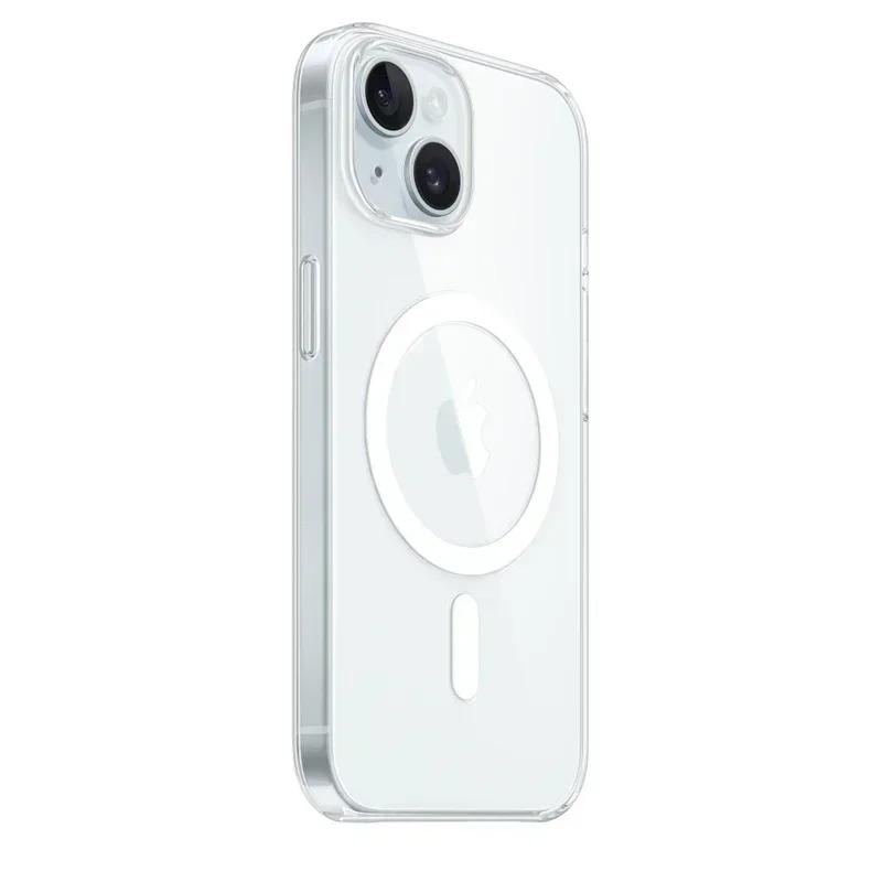 Magnetic Clear Case For For Iphone 16 17 Air 15 14 13 12 11 Pro Max Plus mini Funda For Magsafe Silicone Transparent Cover