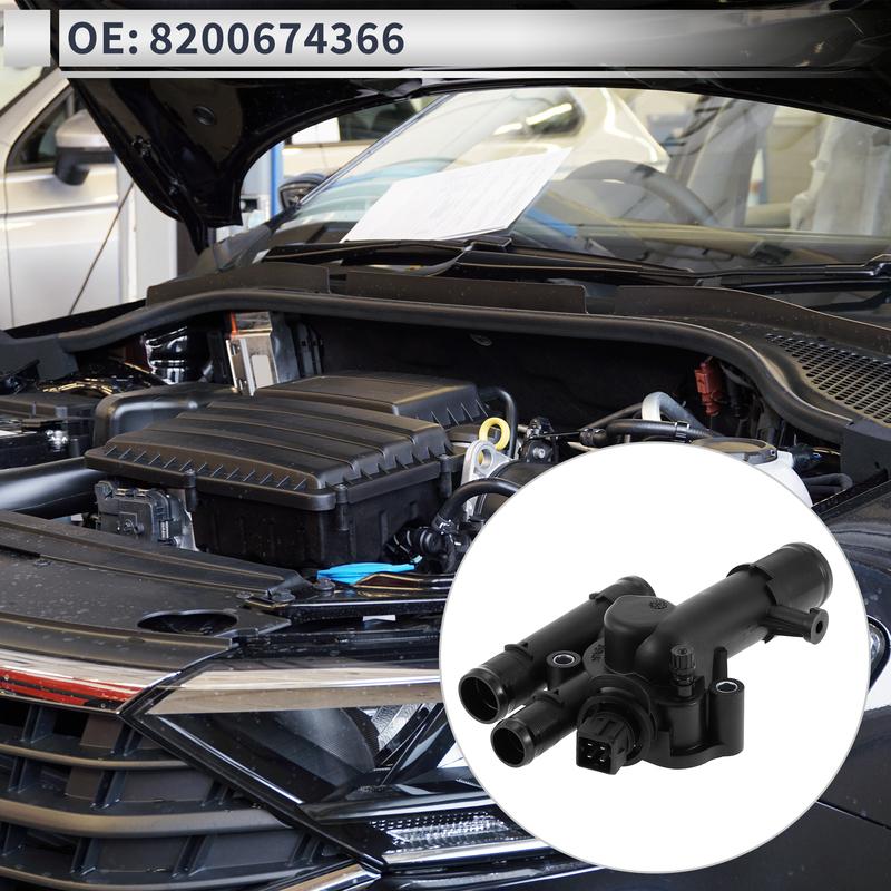 X Autohaux Engine Coolant Thermostat Housing Assembly for Renault SCENIC III VAN