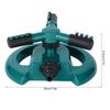 Three Arms 360 Degrees Rotating Garden Water Sprinkler Lawn Watering Irrigation ToolGreen
