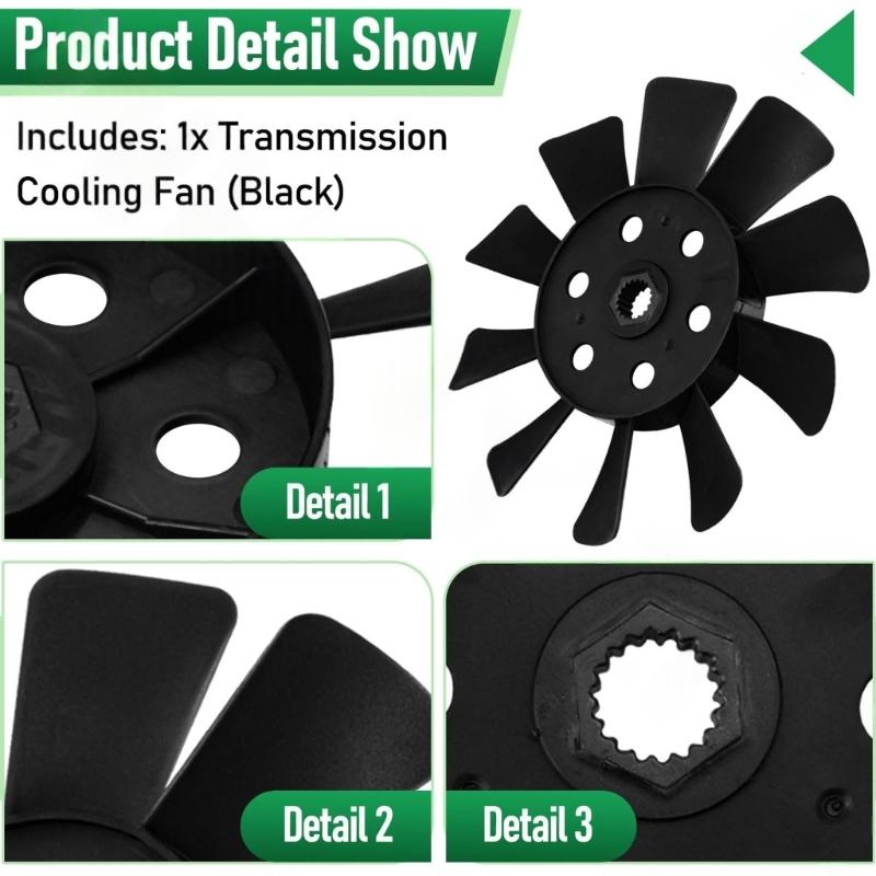 10-лопастной вентилятор охлаждения для газонокосилки-райдера, простая сборка, замена для 1A646083050 1A6460-83070 1A646083070, аксессуары