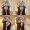 Windproof Panama Cap Warm Mongolian Cap Fashion Plush Fisherman Hat Chrismas Gifts