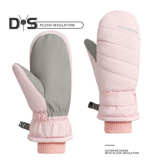 Зимние лыжные перчатки для мужчин и женщин, молодежные нескользящие термоперчатки, ветрозащитные зимние перчатки для согревания рук, для катания на лыжах и велоспорта