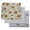 3-Pack Mini Diapers Ulewajki Muslin 38X38 Cloths Bunnies Teddy Bear Cream