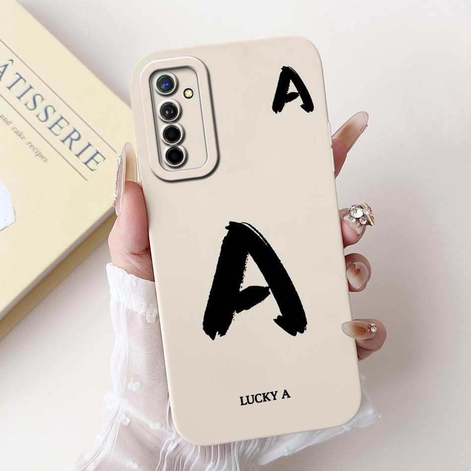 Чехол для телефона Realme X2 XT со счастливой начальной буквой Для Realme XT X2 Мягкий силиконовый противоударный чехол