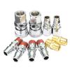 10Pcs/Set 1/4 Inch BSP Air Line Hose Fitting Compressor Quick Connectors Coupler