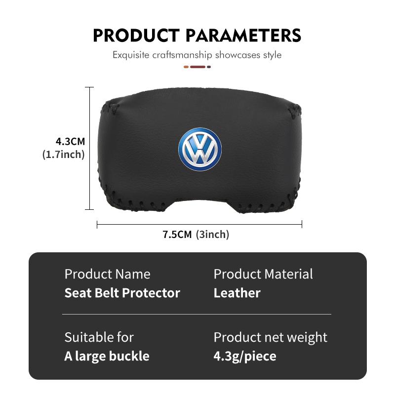 O2Suede Car Seat Belt Buckle Plug Anti-Scratch Clip Protective For Volkswagen VW Golf 4 5 6 7 Polo Jetta Sagitar Magotan Passat B5