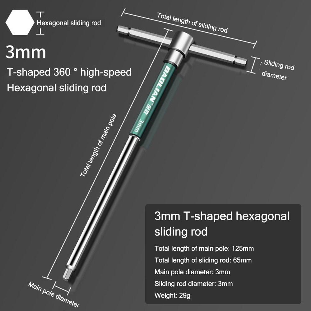 Ручной инструмент для ремонта Отвертка Torx Хромированный Т-образный торцевой ключ Т-образный гаечный ключ Автомобильный сервис