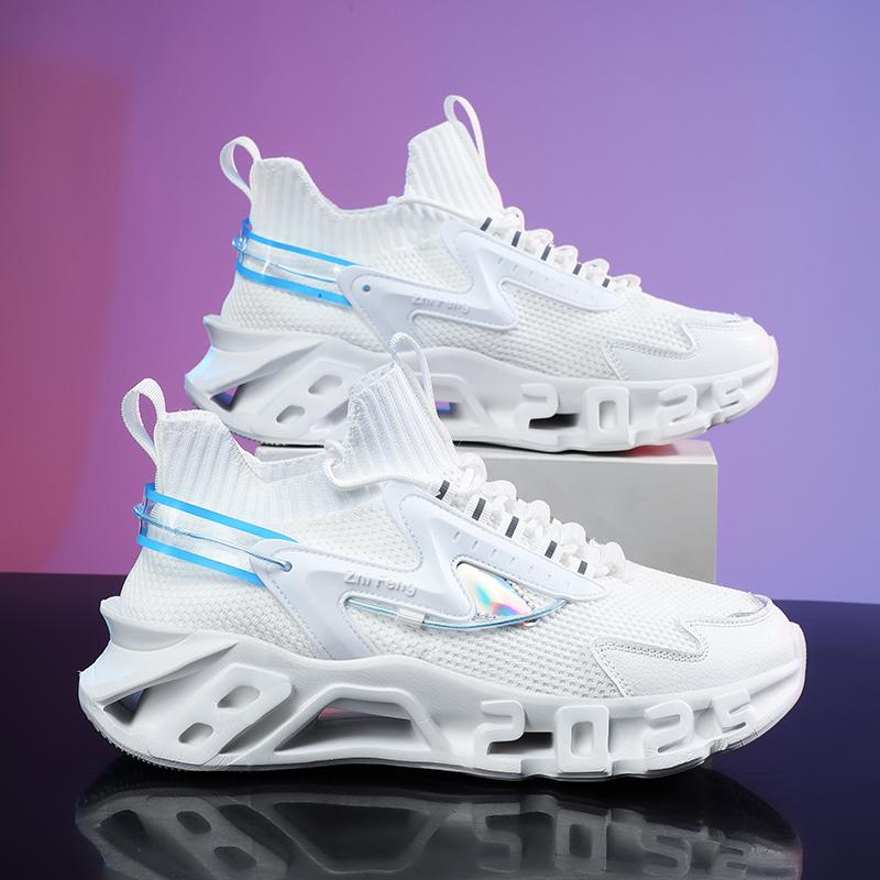 Спортивные кроссовки, мужские сетчатые дышащие повседневные туфли на платформе, мужские кроссовки в уличном стиле, женские кроссовки для бега, пара