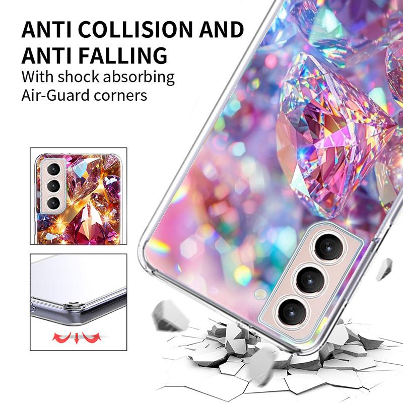 Сверкающий и Ослепительный Алмазный Камень Чехол для Телефона Для Samsung Galaxy S25 Edge S24 S23 FE S21 S20 S10 Plus S22 S26 Ultra Чехол Cl