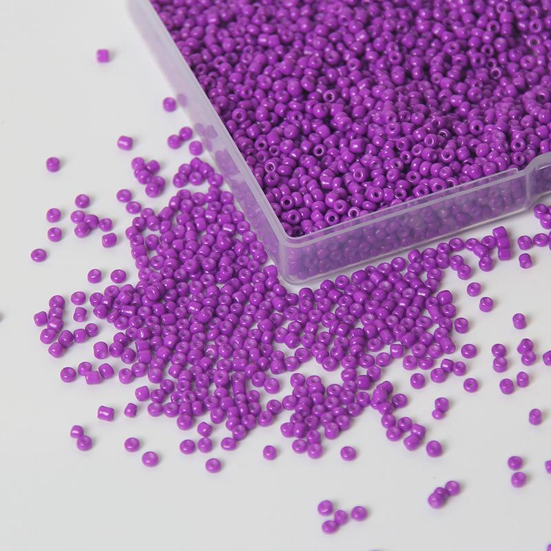Прочные стеклянные бусины 2 мм различных однотонных цветов для изготовления украшений своими руками