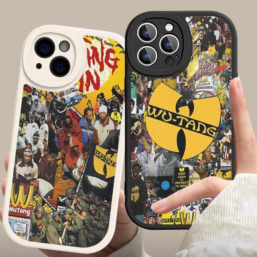 Singer W-WU-T--TANG Phone Case Hard Leather For iPhone 16 15 14 13 12 Mini 11 14 Pro Max Xs X Xr 7 8 Plus Fundas