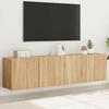 VidaXL Wall-mounted TV Cabinets 2 Pcs Sonoma Oak 80x30x41 Cm 836957