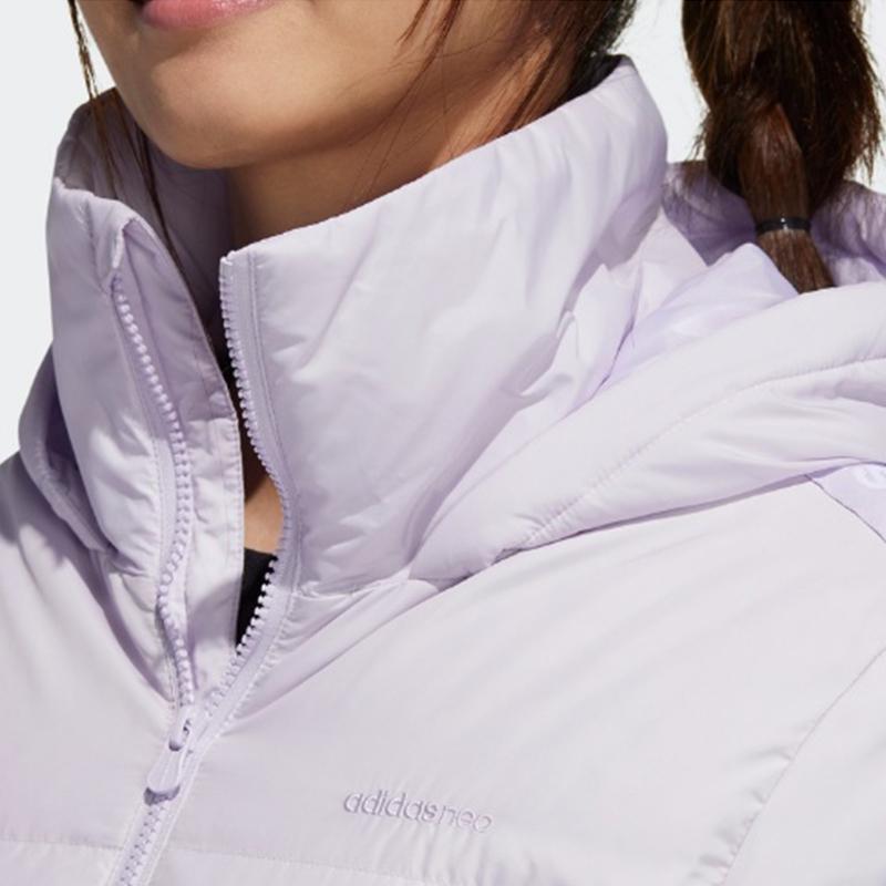 adidas Neo Hooded Warm Casual Down Jacket Men Outwear Light-Purple GJ8791