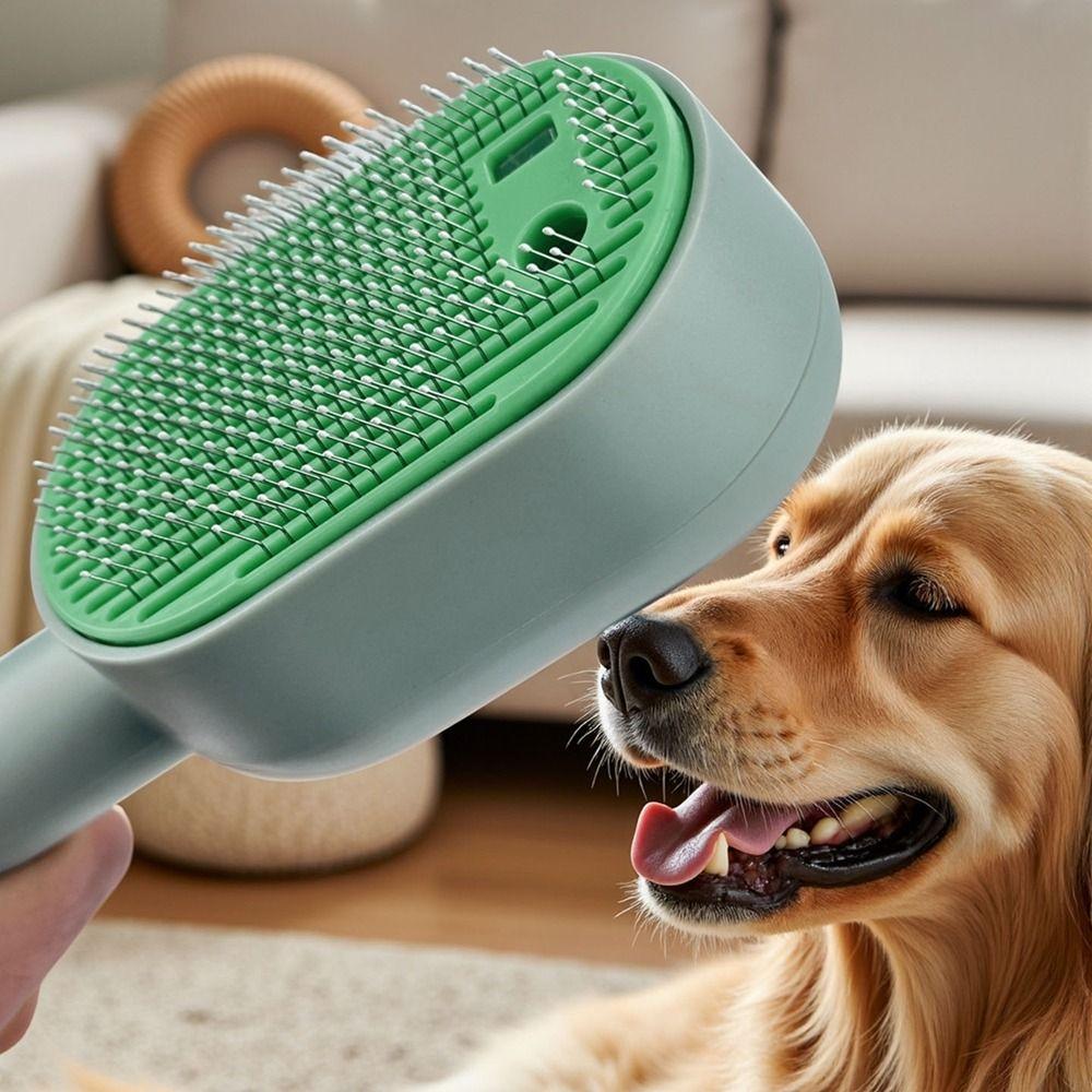 USB Зарядка Спрей для Питомцев Расческа для Волос Портативная Расческа для Чистки Шерсти Питомцев Кошачья Спрей-Щетка Линька