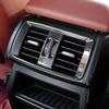 For BMW X3 F25 X4 F26 2011-2017 ABS Chrome Car Rear Air Conditioning Vent Outlet Frame Cover Trim Sticker Interior Accessories