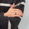 Vintage CopperColor Titanium Stainless Steel Rings for Men Black Carbon Fiber Ring Wedding Jewelry Christmas Gift Accessories